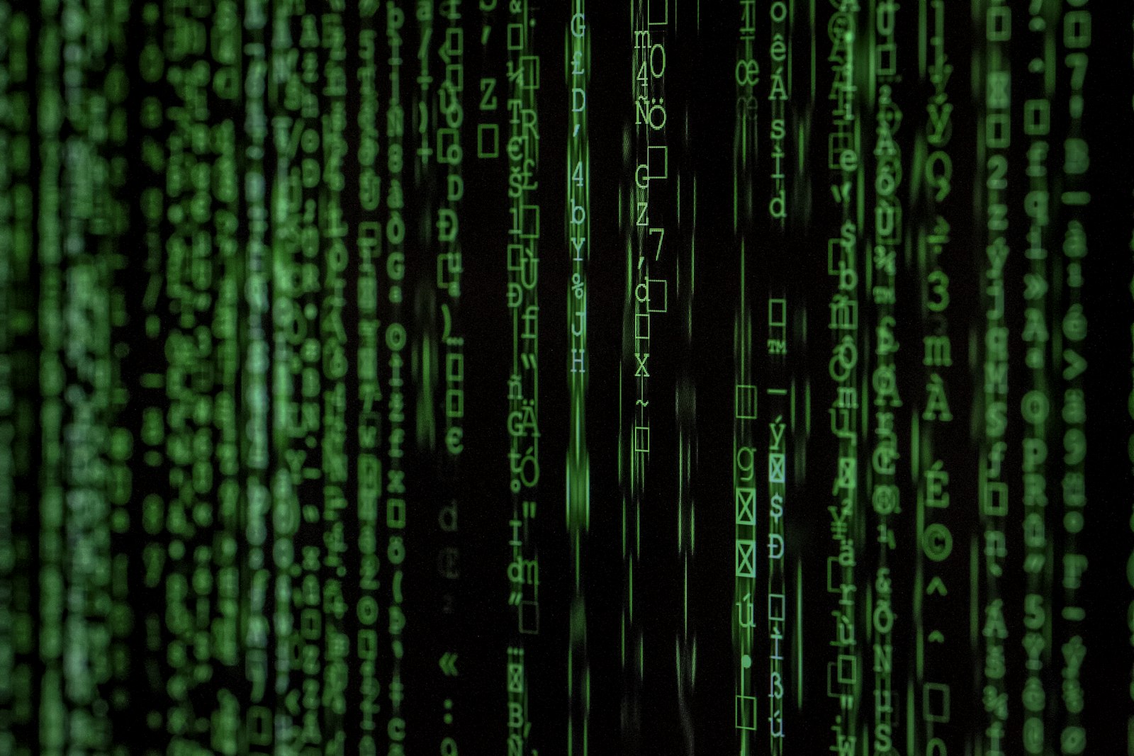 Digital code matrix visualization
